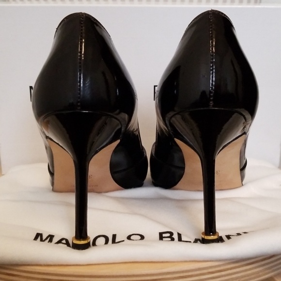 Manolo Blahnik Peep Toe Heels - Picture 2 of 5